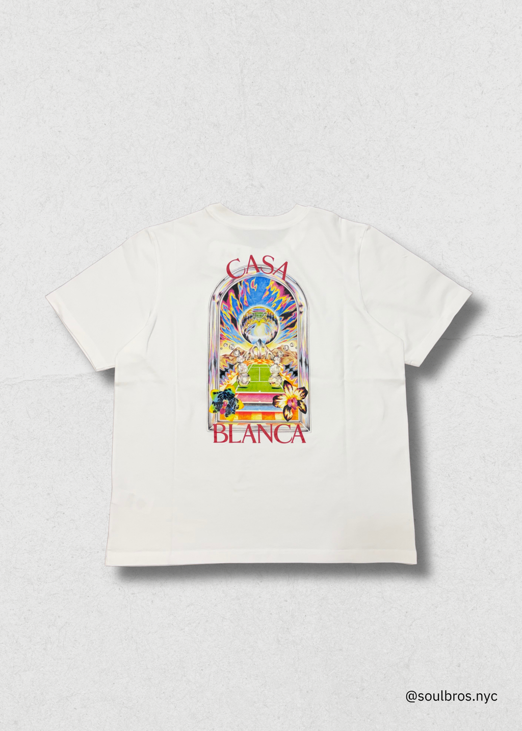 Casablanca Orchid Court Printed T-Shirt
